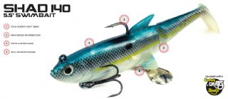 Molix Shad 140 Swimbait - 